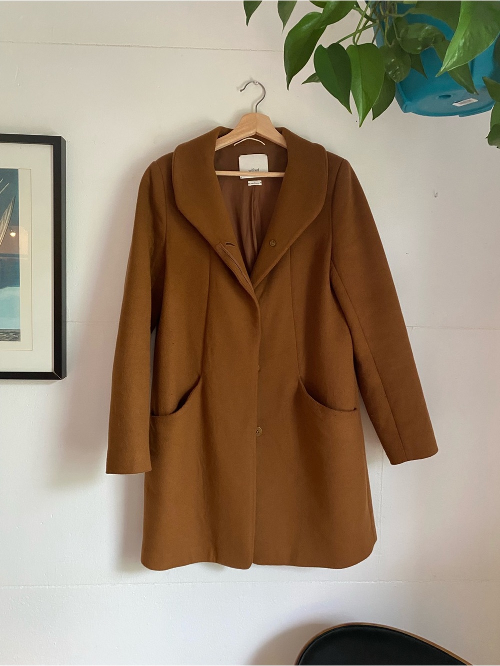 Wilfred Wool and Cashmere Cocoon coat L